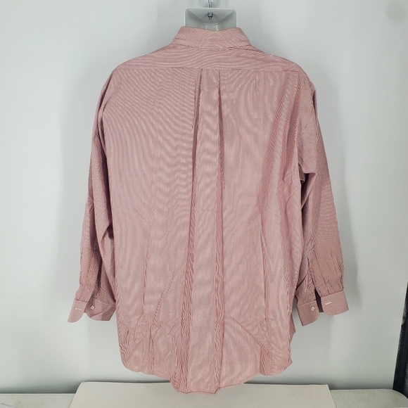 Brooks Brothers Makers Striped Button Down Dress Shirt Long Sleeve Size 17.5 - Picture 4 of 10